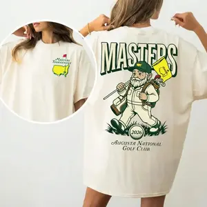 Masters Tournament 2026 T-Shirt, Augusta National Golf Club Front and Back Print Shirt, Vintage Golf Graphic Tee for Men and Women