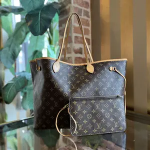 Pre-owned Louis Vuitton canvas Shoulder Bags Neverfull GM Brown Monogram Tote
