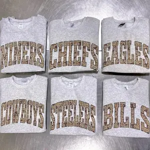 Football Team Graphic Sweatshirt Ash Unisex Football Pullover Team Football Sports Sweater