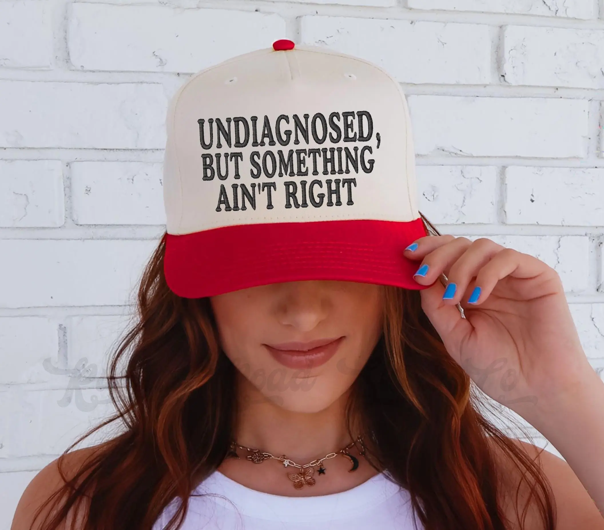 Undiagnosed Hat, Funny Trucker Hat, Custom Embroidered Hat, Otto Trucker Hat, Embroidered Hat, Custom Trucker Hat
