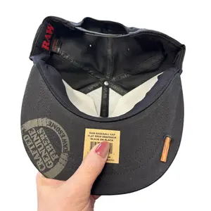 All Black Raw Snapback with Stick - Original Design, Versatile Fit, Ideal for Everyday Wear