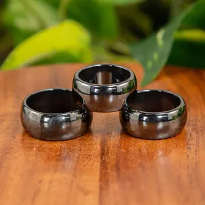 Down to Earth Thick Hematite Ring