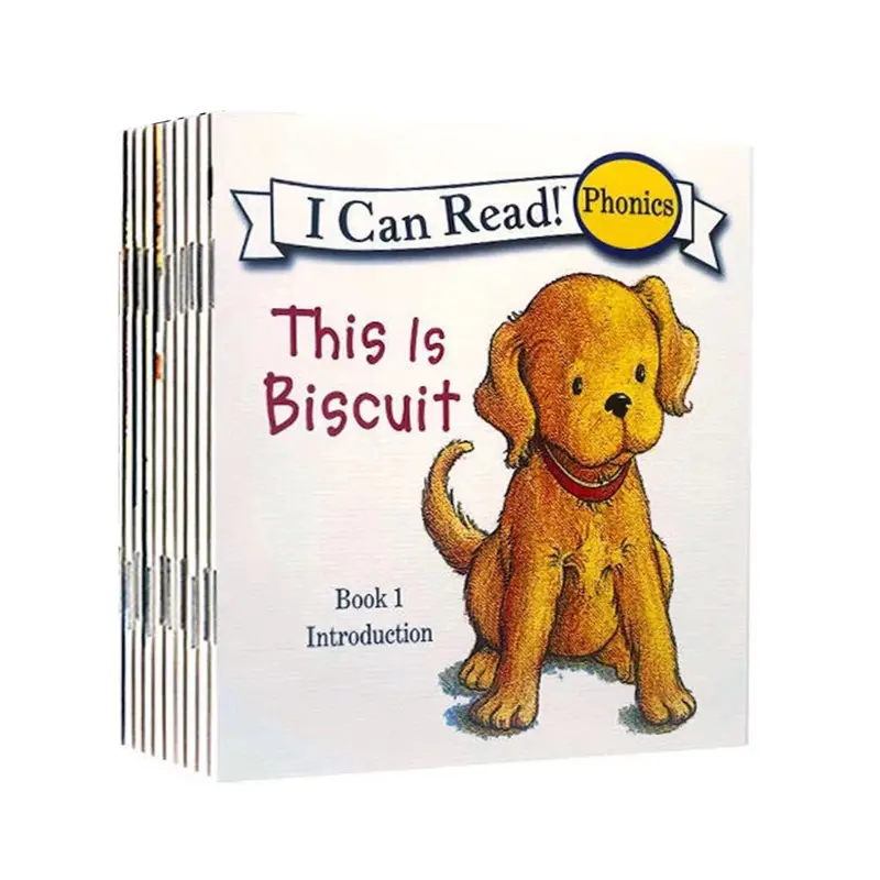 Biscuit First Edition Natural Reading Picture Book Set, Includes Long & Short Vowels, Basic Grammar, English Reading Practice, Home Learning, Paper Book, School Supplies, Homeschool Supplies, Preschool Learning Materials