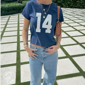 Brandy Melville Chloe Number 14 Jersey BabyTee, Coquette BabyTee, Summer Tee, Preppy T-Shirt, Cool Girl Gift