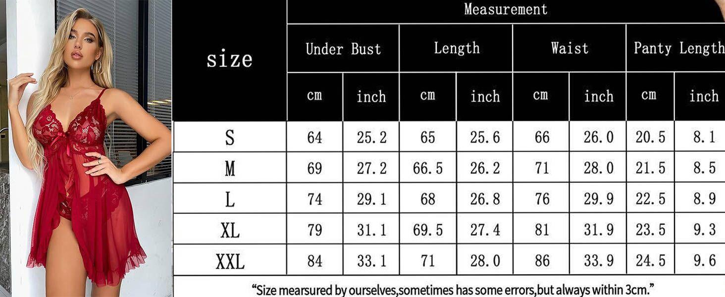 Women Lace Lingerie V Neck Nightwear Sexy Chemise Nightie