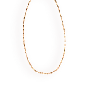 3MM Gold Beaded Necklace - Elegant Design with Gold Beads, Lightweight and Durable, Perfect for Any Occasion