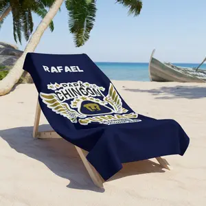 Personalized Pumas Beach Towel with Custom Name. Mexican Futbol Soccer Gift for Men. Perfect Father's Day Gift. Regalo para Papá y Fanáticos.