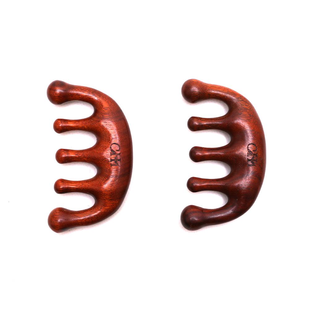 【Not For Sale】1 PCS Premium Red Sandalwood Smooth Scalp Massaging Comb - Handcrafted Wooden Hair Comb for Gentle Stress Relief, Body Care & Hair Health - Natural Therapy Tool