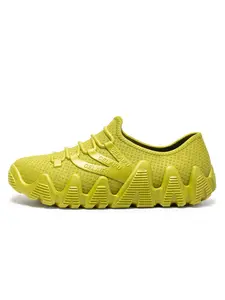 2026 Spring Summer New 39-45 Size Octopus Sole Flyknit Sports Shoes, Mustard Breathable Slip-On Hiking Shoes, Couple Soft Bottom Durable Climbing Casual Shoes