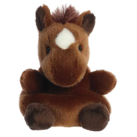 Palm Pals Adorable Truffle Brown Horse Brown Soft Plush Collectable Stuffed Animal