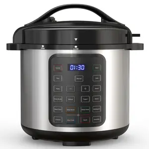 9 in 1 Electric Pressure Cooker 6 / 8 Quart, Steamer, Multi-Functional Smart Pot, Stainless Steel