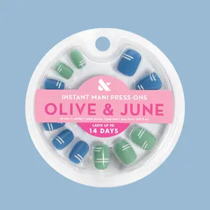 Sporty Stripes - Press-On | Extra Short | Squoval