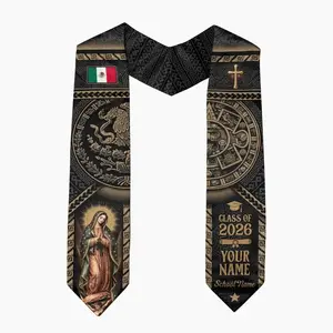 Custom Name & School Mexican Graduation Stole, Mexican Flag Graduation Sash, Mexico Stole Class of 2026 Gifts