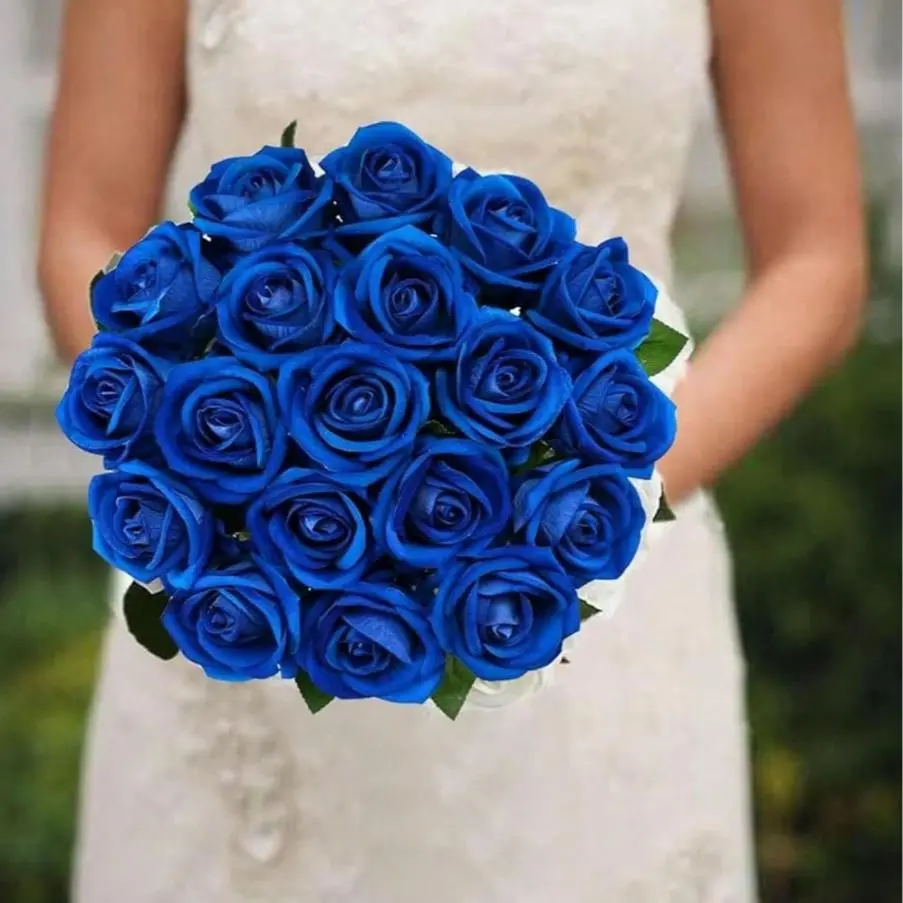 20/30/40pcs Blue Rose Artificial Flowers with Stems, Bulk Pack for DIY Home Decor, Flower Arrangements, Wedding Centerpieces, Mother's Day Gifts, Artificial Roses Bouquet, Artificial Flower Decorations