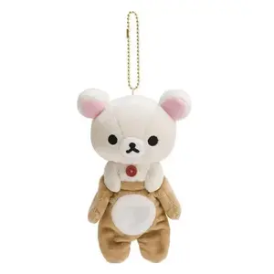 2025 Cartoon Rilakkuma Keychain Cute Replacement Schoolbag Pendant Kawaii Plush Doll