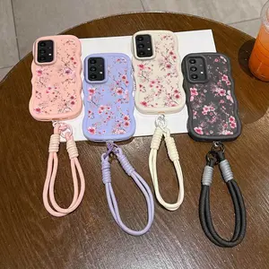 1 Piece Wintersweets are everywhere Stylish Samsung A13 4G 5G Flexible Phone Case Cover Suitable For Samsung A13 With Reinforced And Lanyard Ideal For Office