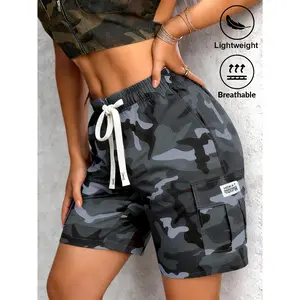 Women's Stylish Camo Cargo Shorts | Lightweight Breathable Casual Shorts with Large Utility Pockets, Perfect for Daily Leisure & Outdoor Hiking