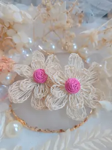 PINKme Pink Gypsy Style Flower Dangle Earring - Modern Style and Versatile for Any Occasion