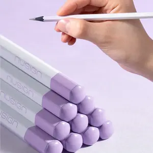 Minimal Writing Art Drafting Pencils 10 Pack HB Or 2B Hexagon Wood Body Smooth Dark Graphite Core Easy To Sharpen Comfortable Grip Clean Design For Writing Sketch Notes Office Supplies Valentine’s Day Gift