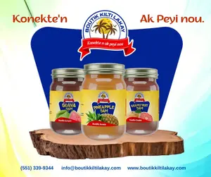 Boutik Kilti Lakay Authentic Haitian Jam Pineapple Guava Tomato Grapefruit Rich Caribbean Konfiti Versatile Use Crafted with Care
