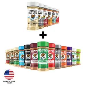 Dan-O's Premium Blends + Outlaws Bundle - 19 Pack Combo - All Flavors in One Pack - Made in USA