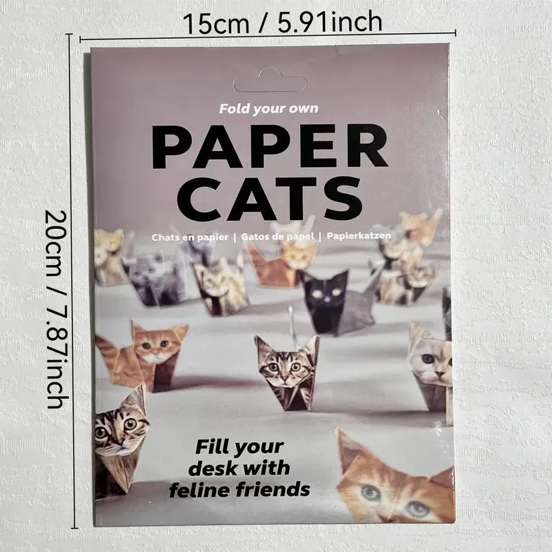 Easy DIY Paper Cat Set - 50 Foldable Cat Shapes for Adults & Kids ...