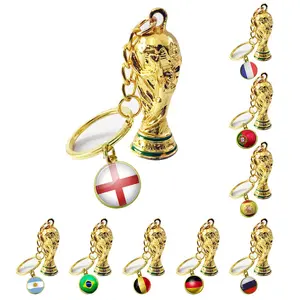 World Cup & National Flag Keychain – Soccer Memorabilia Bag Charm
