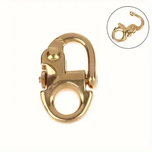 2pcs, Brass Buckle Keychain Hook, Screw Pin Joint Connecter, Bag Strap Accessories