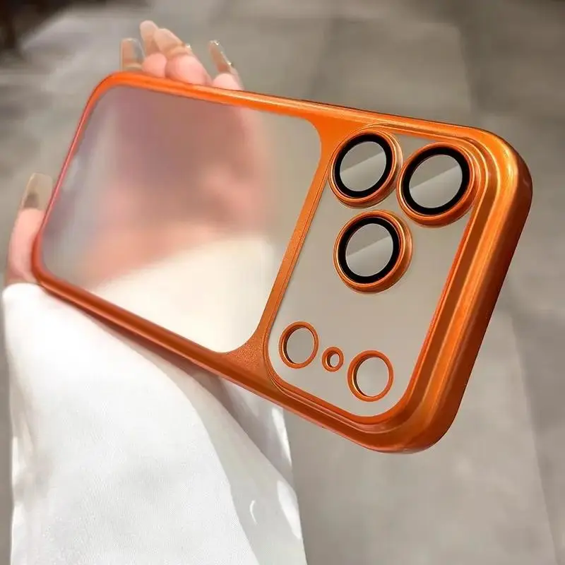 Compatible with iPhone 17 Pro Mobile Phone Case, Suitable for 17, 17Pro  Ultra-thin Advanced Lens Full Protection Drop-proof PC Electroplating Matte Hard Shell, Mobile Phone Protection, Stylish Protection, Minimalist Design, Scratch-resistant Shell