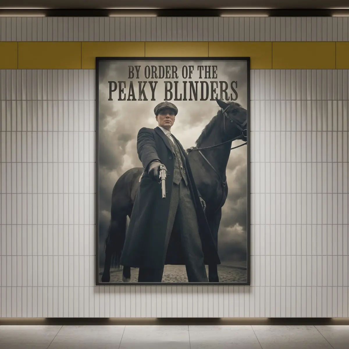 By Order Of The Peaky Blinders Poster, Thomas Shelby Wall Art Print, Gangster TV Series Decor, Crime Drama Poster, Unframed Gift