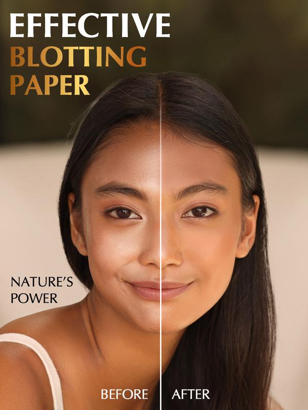 Natural Oil Blotting Sheets for Face with Bamboo Charcoal - 25% Larger - 3pk/300 Makeup Friendly Oil Absorbing Sheets for Face - Easy Dispensing Blotting Papers - Perfect for Keeping in Purse