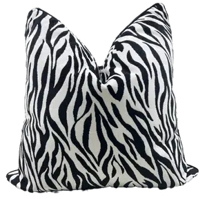 Primal Prints - Zebra Velvet Accent Pillow