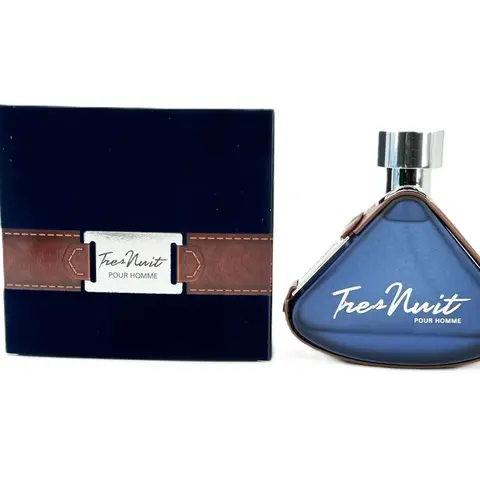 Armaf Tres Nuit Eau de Parfum (EDP) Spray for Men Adults, 3.4 fl. oz. Regular Edition Bold Woody Scent with Citrus, Amber, Floral, Fresh, Powdery Notes, Aromatic Luxurious Fragrance, Non-Toxic, Long-Lasting Alcohol-Based Depth
