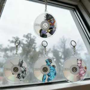 5pcs Anime JoJo Bizarre Adventure Acrylic key ring keychain Figure Cute Cosplay Plate Desk Decor Sign Figures Bag charm holiday Gift