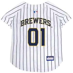 PETS FIRST MLB MILWAUKEE BREWERS JERSEY FOR DOGS