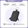 RORRY 5000/10000mAh Fast Charging Universal Power Bank - 2 Built-in Cables, Mini Keychain Portable Charger for iPhone & Android Mobile Devices, 5000mAh Black, Back to School, Device, Compact, Portable Battery Pack techvibes