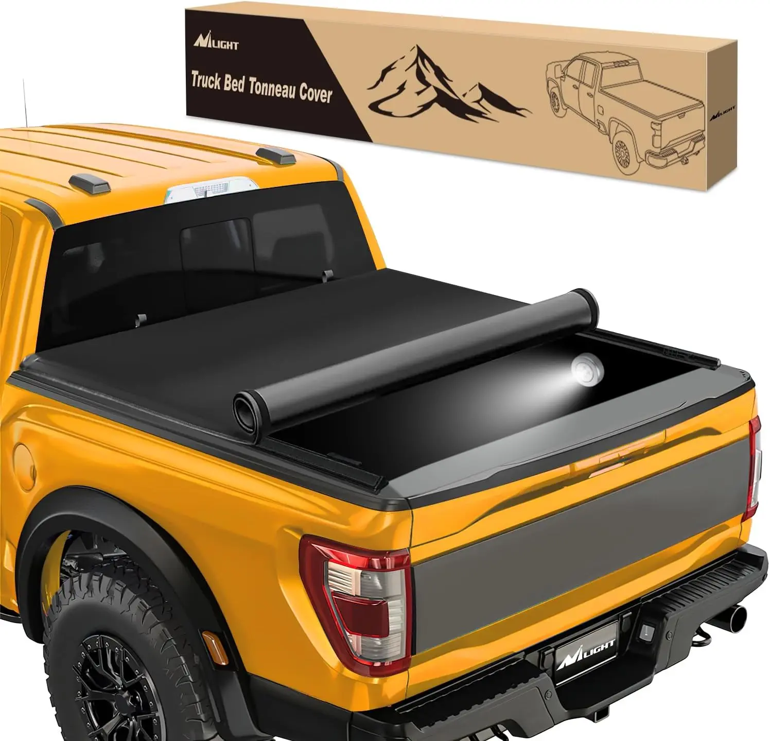 Nilight Soft Roll Up Truck Bed Tonneau Cover Compatible with Ford F150 2015 2016 2017 2018 2019 2020 2021 2022 2023 2024 2025 5.5ft  dealsforyoudays, Truck Bed Covers, Fits 5.5Ft Beds