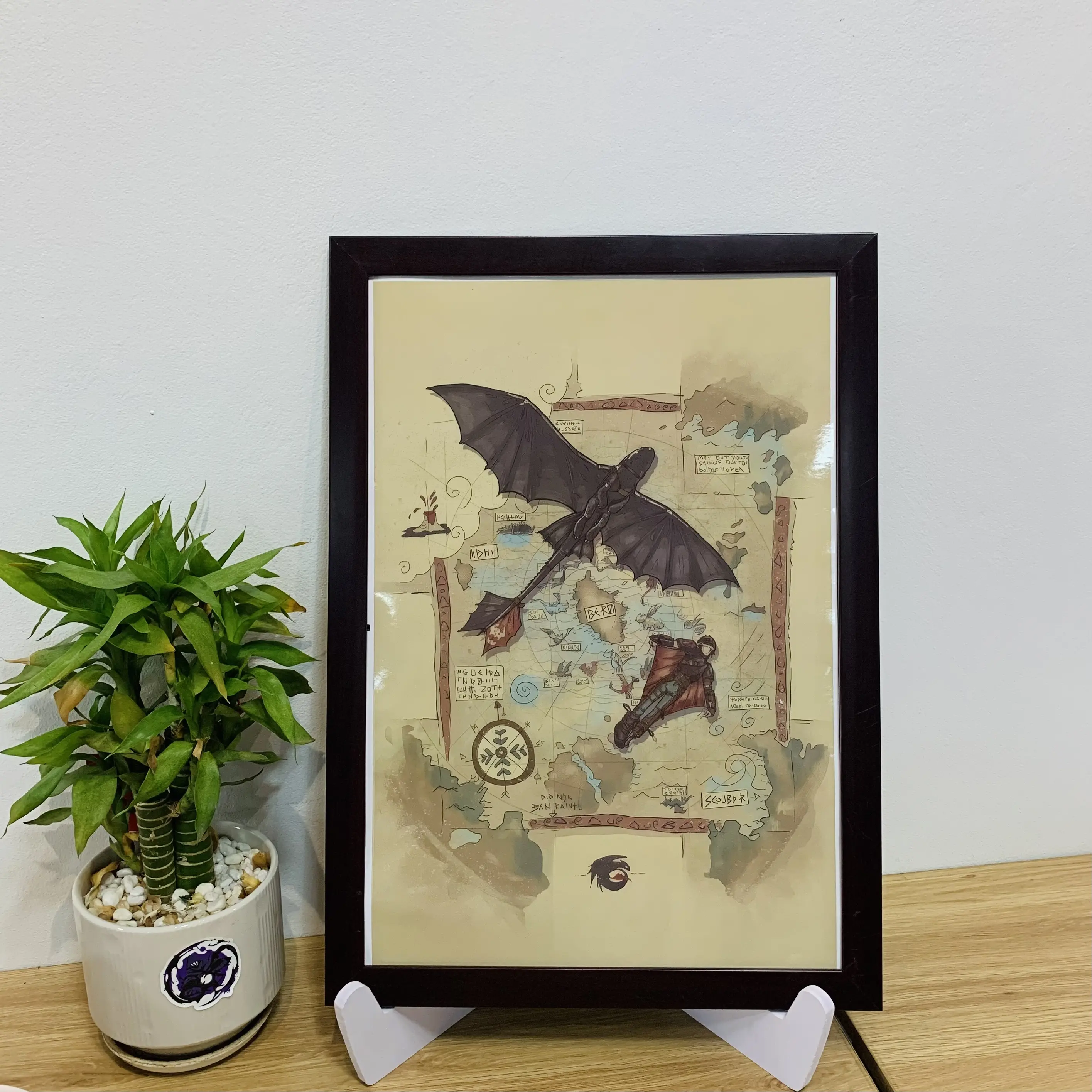 Dragon Poster, How to Train Your Dragon Print, Vintage Toothless Poster
