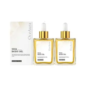 2PCS Silk Smooth Body Glow Oil - Fast Absorbing & Non-Greasy Moisturizing Skin Moisturizer for Radiant, Silky Soft Skin Body Oil Duo Moisturizing Body Oils