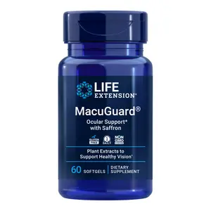 Life Extension MacuGuard® Ocular Support with Saffron 60 Softgels