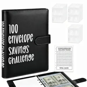 100 Envelopes Budget Saving Challenge, Finance Binder Notebook, Saving Challenge Diary, Cash Management Organizer, Monthly Budget Planner, Festival Gifts Fund Recorder