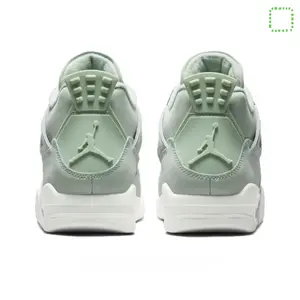 Mint Green Suede and Mesh Panel Breathable Mid-Top Retro Basketball Shoes