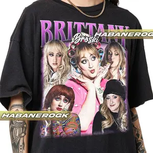Limited Brittany Broski Vintage T-Shirt, Funny Style Unisex Tee Fashion Cotton Graphic Full Colors, Full Sizes, For Men, For Women