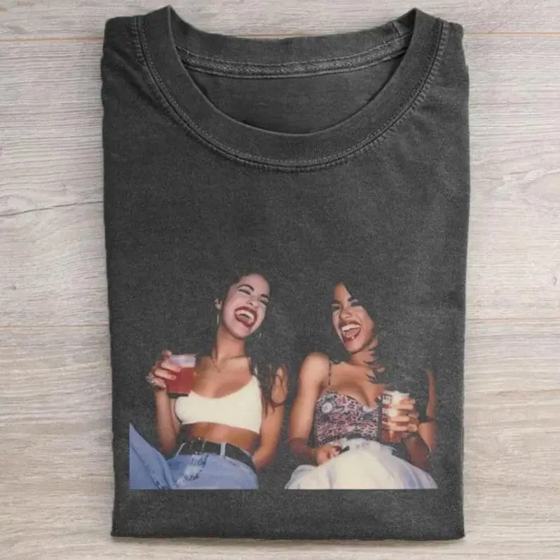 Vintage Selena and Aaliyah Shirt, 90s R&b Singer Tee, Hiphop Shirt