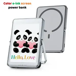 Color E-ink Screen Dakomoda Power Bank 5000mAh Magnetic Wireless Fast Charger for iPhone 17/16/15/14/13/12 Series Personalized Gifts Ultra Compact Four-color Ink Screen Teen Girl Anniversary Mens Cute Device
