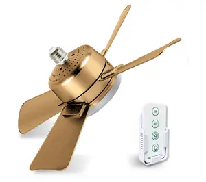 Bell & Howell 2-in-1 Socket Ceiling Metallic Fan & LED Light Bell & Howell 2-in-1 Socket Ceiling Metallic Fan & LED Light