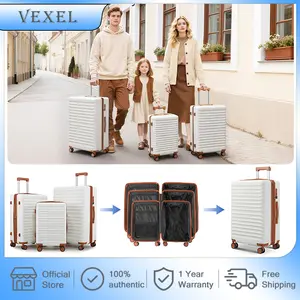 VEXEL Large-Capacity 3-Piece Luggage Set – 20/24/28 Inches | TSA Locks & Silent Wheels