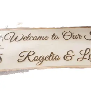 Custom Welcome sign. engraved