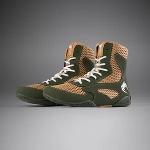 Venum Contender Boxing Shoes - Military Green/Sand