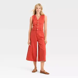 Women's Cropped Sleeveless Jumpsuit - Universal Thread